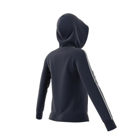 Women Essentials 3-Stripes Hoodie, Navy, A901_ONE, large image number 16