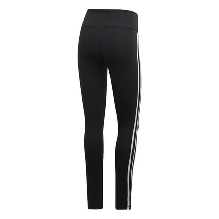 Women Designed 2 Move 3-Stripes High-Rise Long Tights, Black, A901_ONE, large image number 1