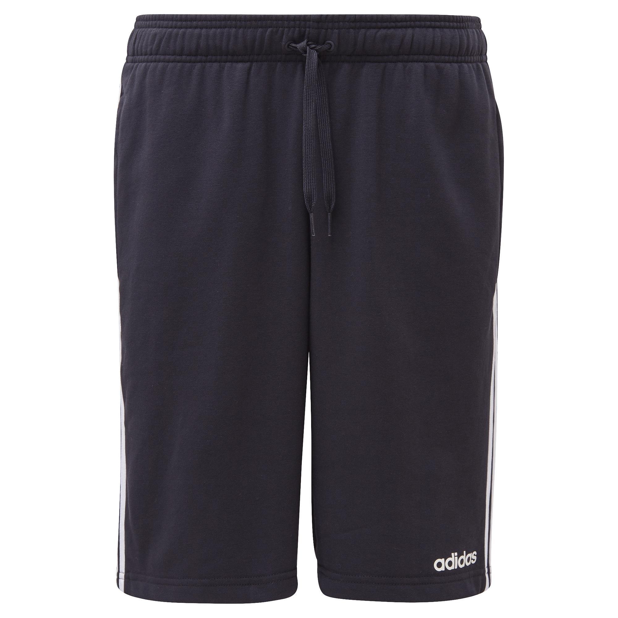 Essentials 3-Stripes French Terry Shorts, Black, , large image number 2