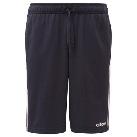 Men Essentials 3-Stripes French Terry Shorts, Black, A901_ONE, large image number 2