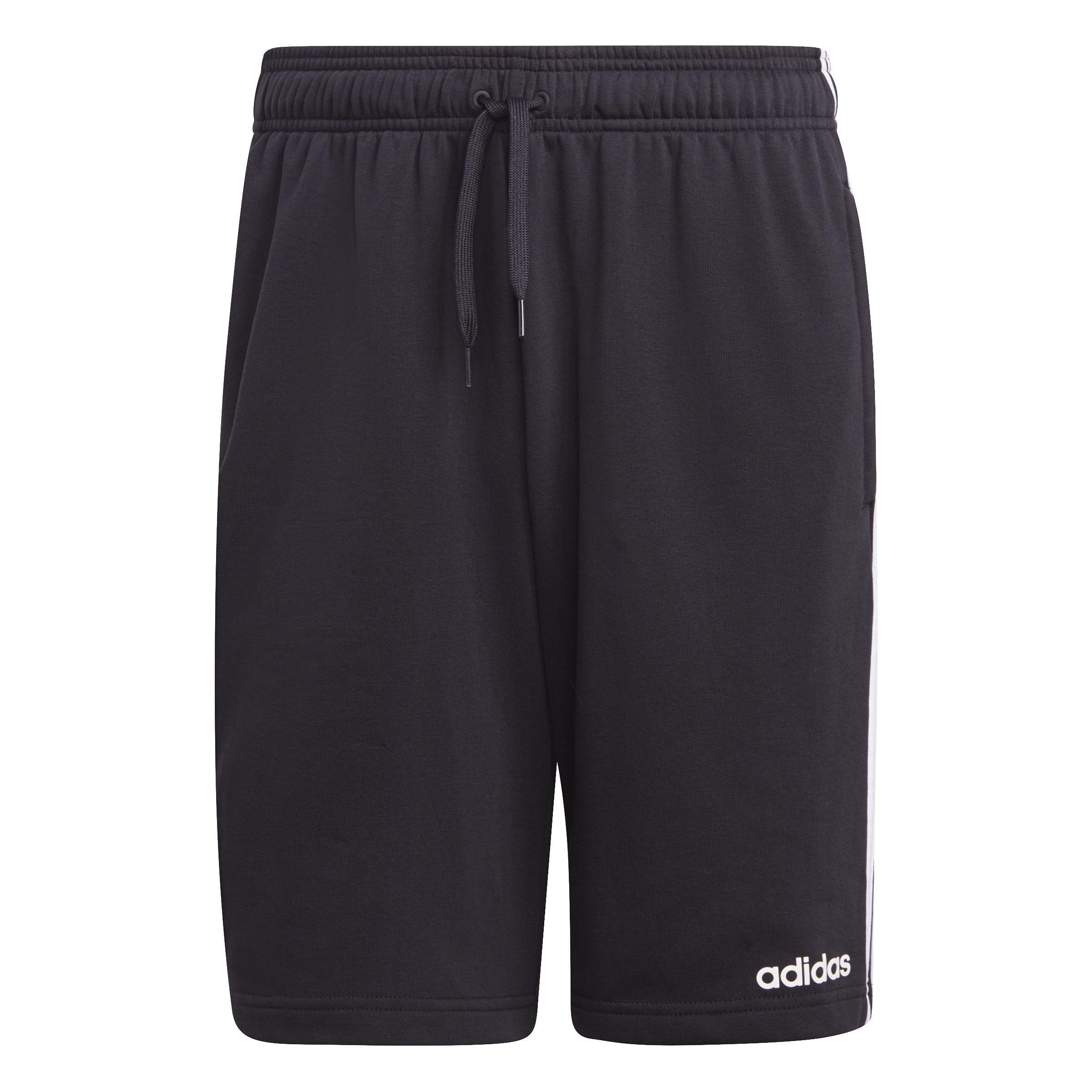 Essentials 3-Stripes French Terry Shorts, Black, , large image number 3