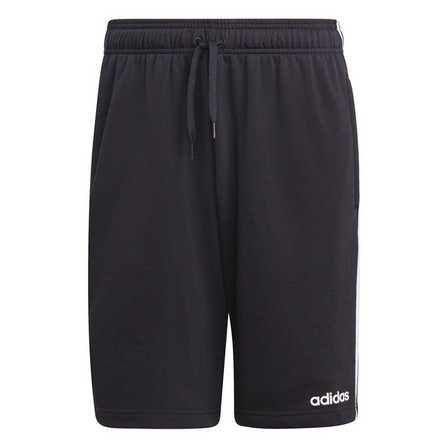 Men Essentials 3-Stripes French Terry Shorts, Black, A901_ONE, large image number 5