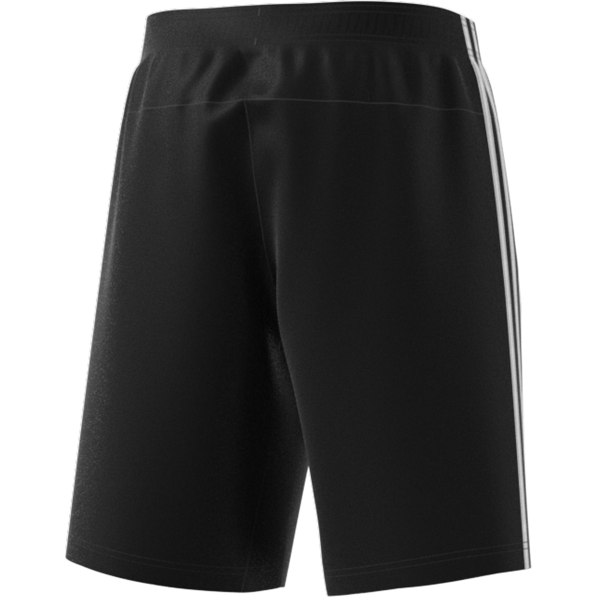 Essentials 3-Stripes French Terry Shorts, Black, , large image number 6