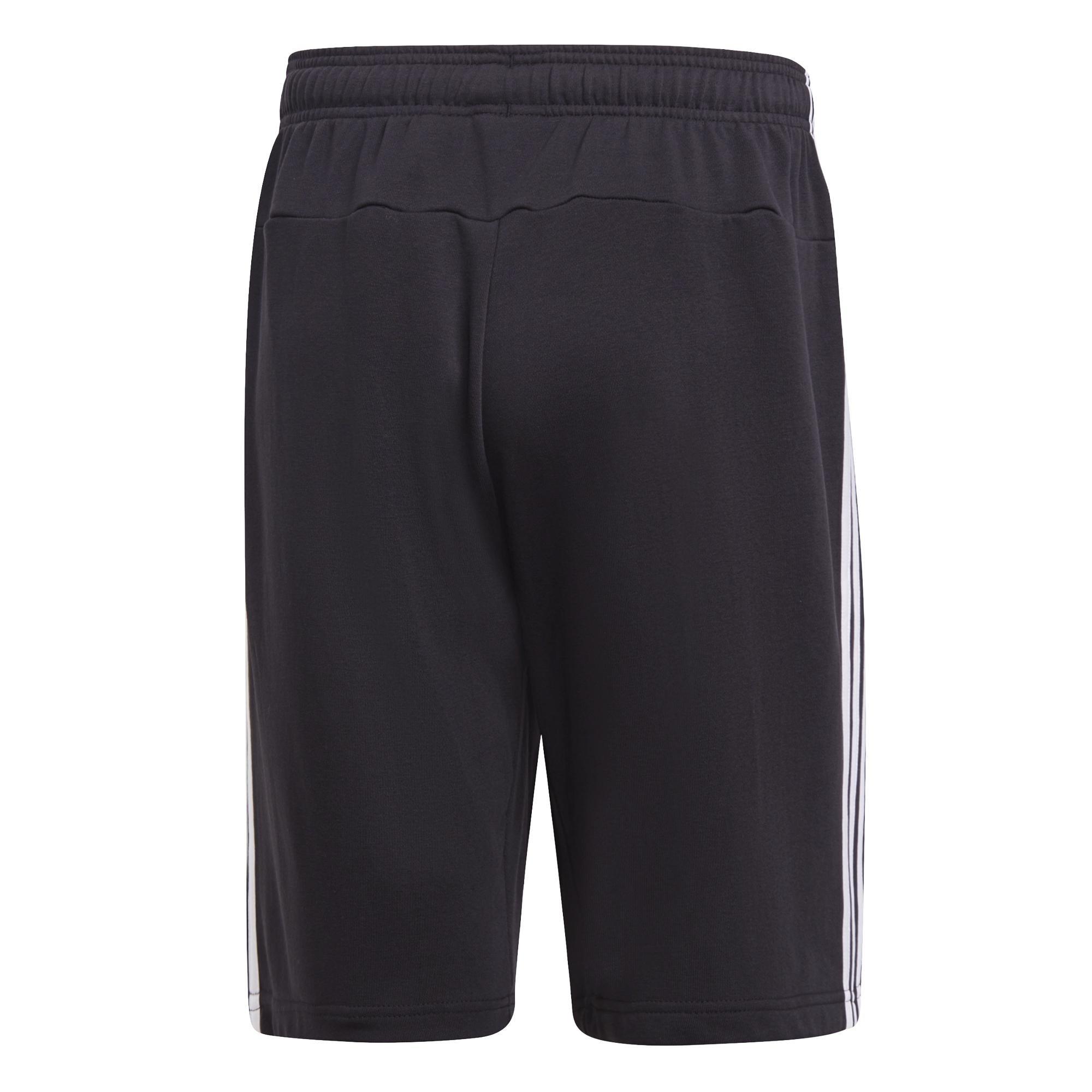 Men Essentials 3-Stripes French Terry Shorts, Black, A901_ONE, large image number 7