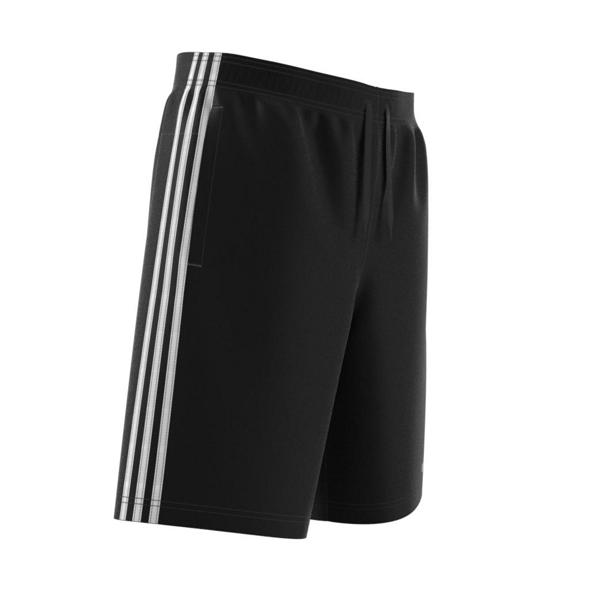 Essentials 3-Stripes French Terry Shorts, Black, A901_ONE, large image number 10