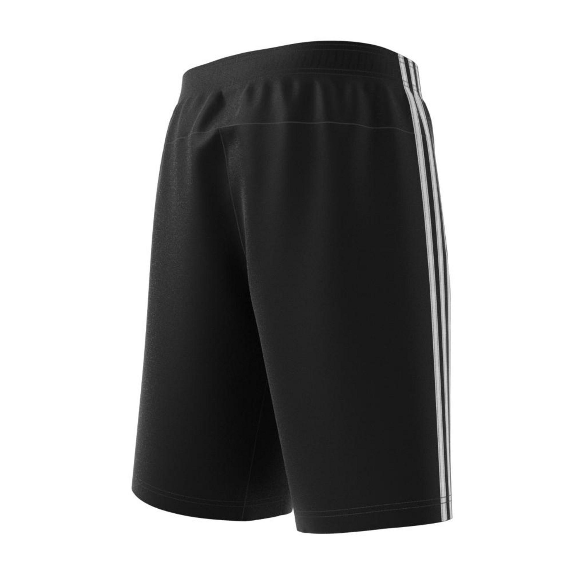 Men Essentials 3-Stripes French Terry Shorts, Black, A901_ONE, large image number 12