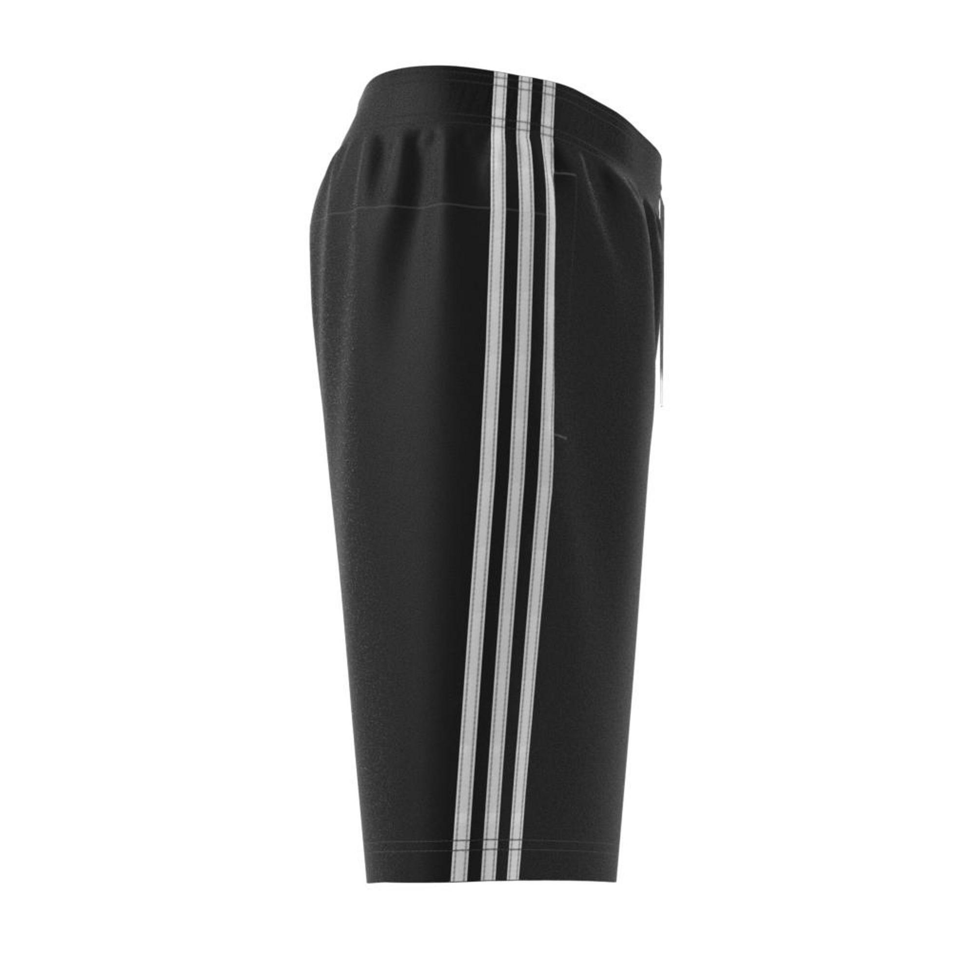 Essentials 3-Stripes French Terry Shorts, Black, , large image number 15