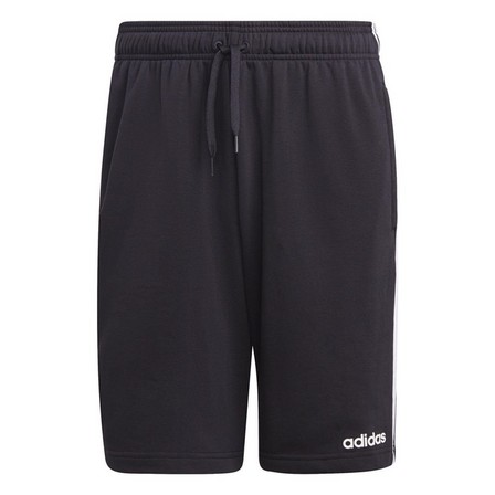 Men Essentials 3-Stripes French Terry Shorts, Black, A901_ONE, large image number 17