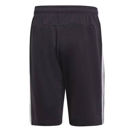 Men Essentials 3-Stripes French Terry Shorts, Black, A901_ONE, large image number 18