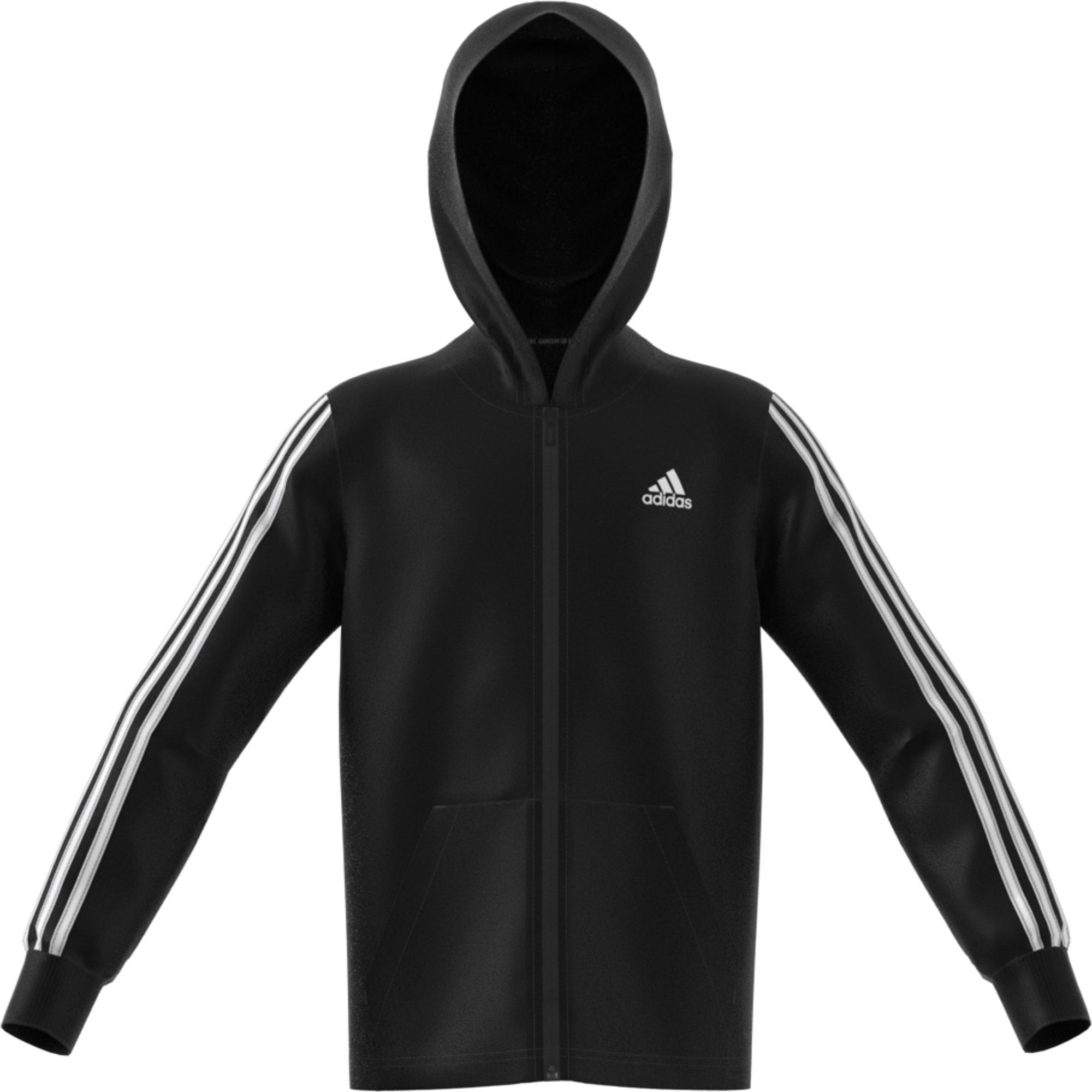 Kids Boys Must Haves 3-Stripes Jacket, Black, A901_ONE, large image number 4