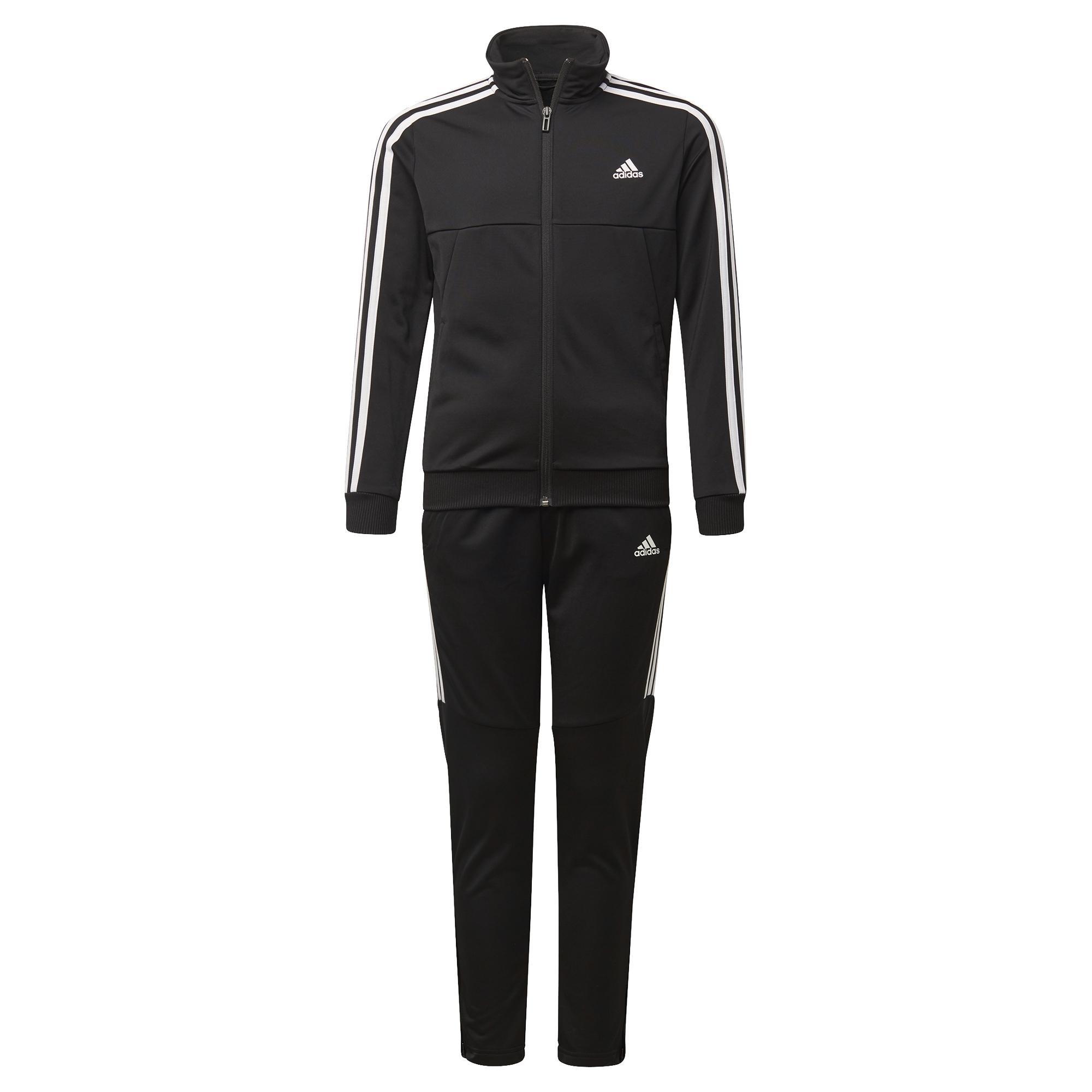 Kids Boys Tiro Tracksuit, Black, A901_ONE, large image number 3