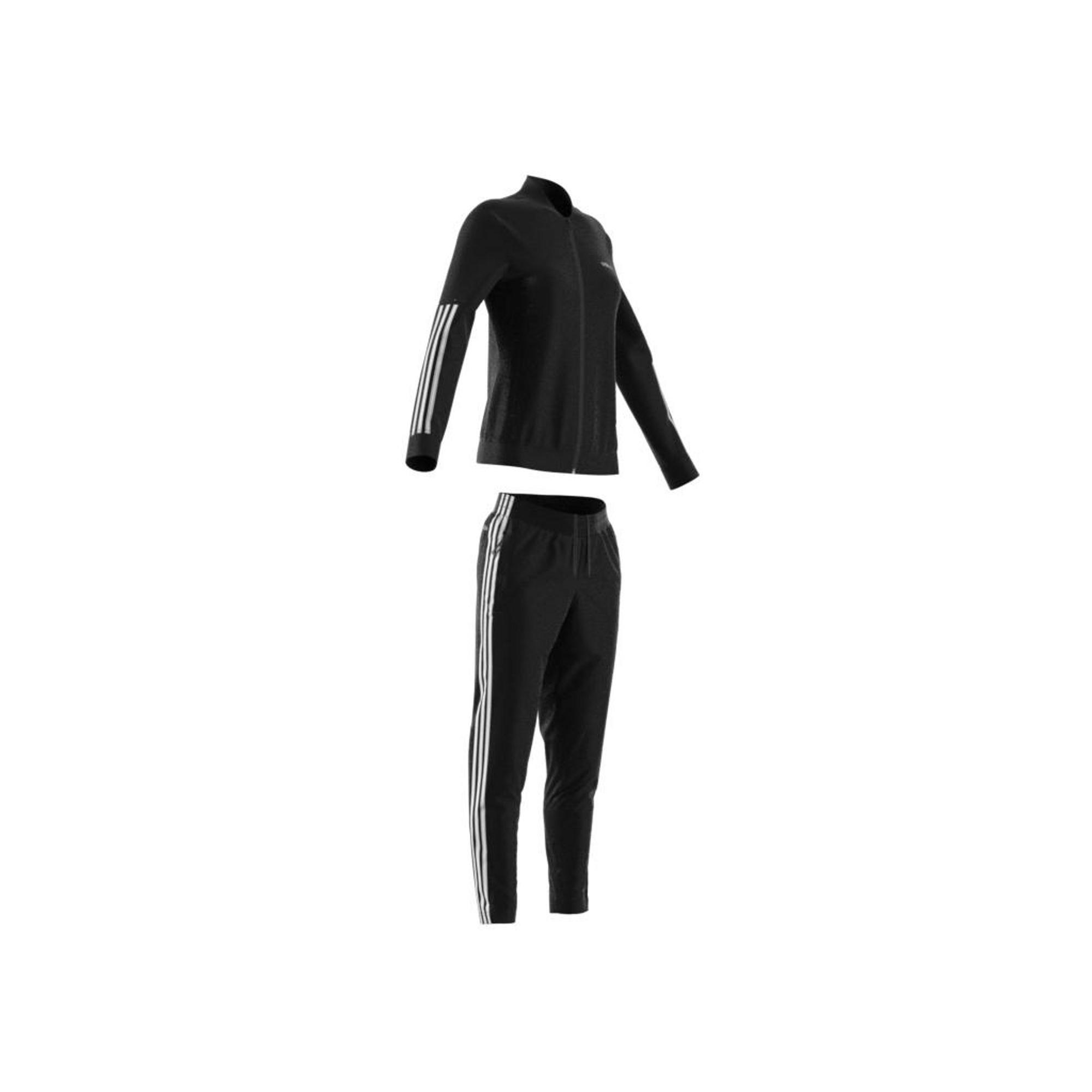 Women Back 2 Basics 3-Stripes Track Suit, Black