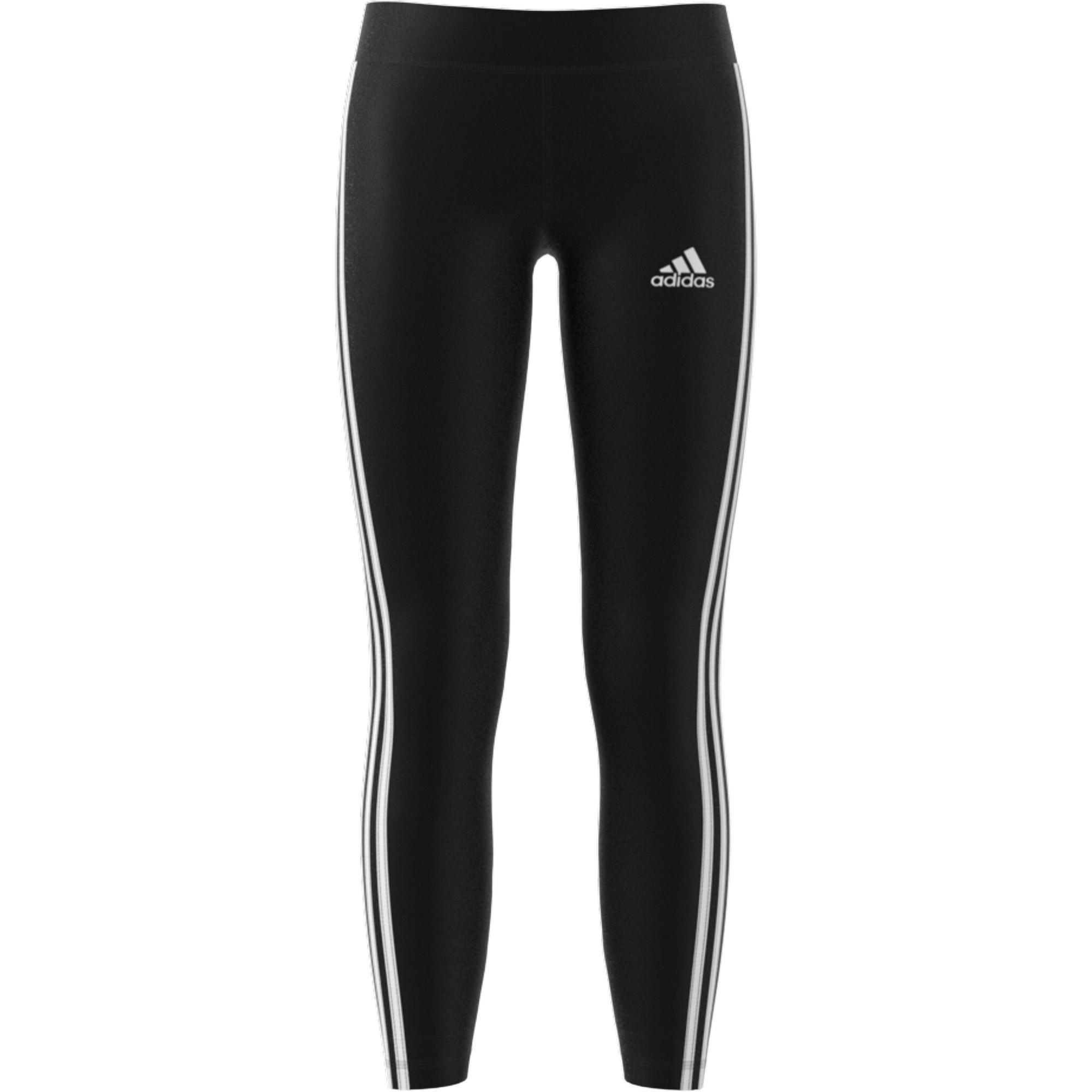 Kids Training Equipment 3-Stripes Leggings, Black, A901_ONE, large image number 0