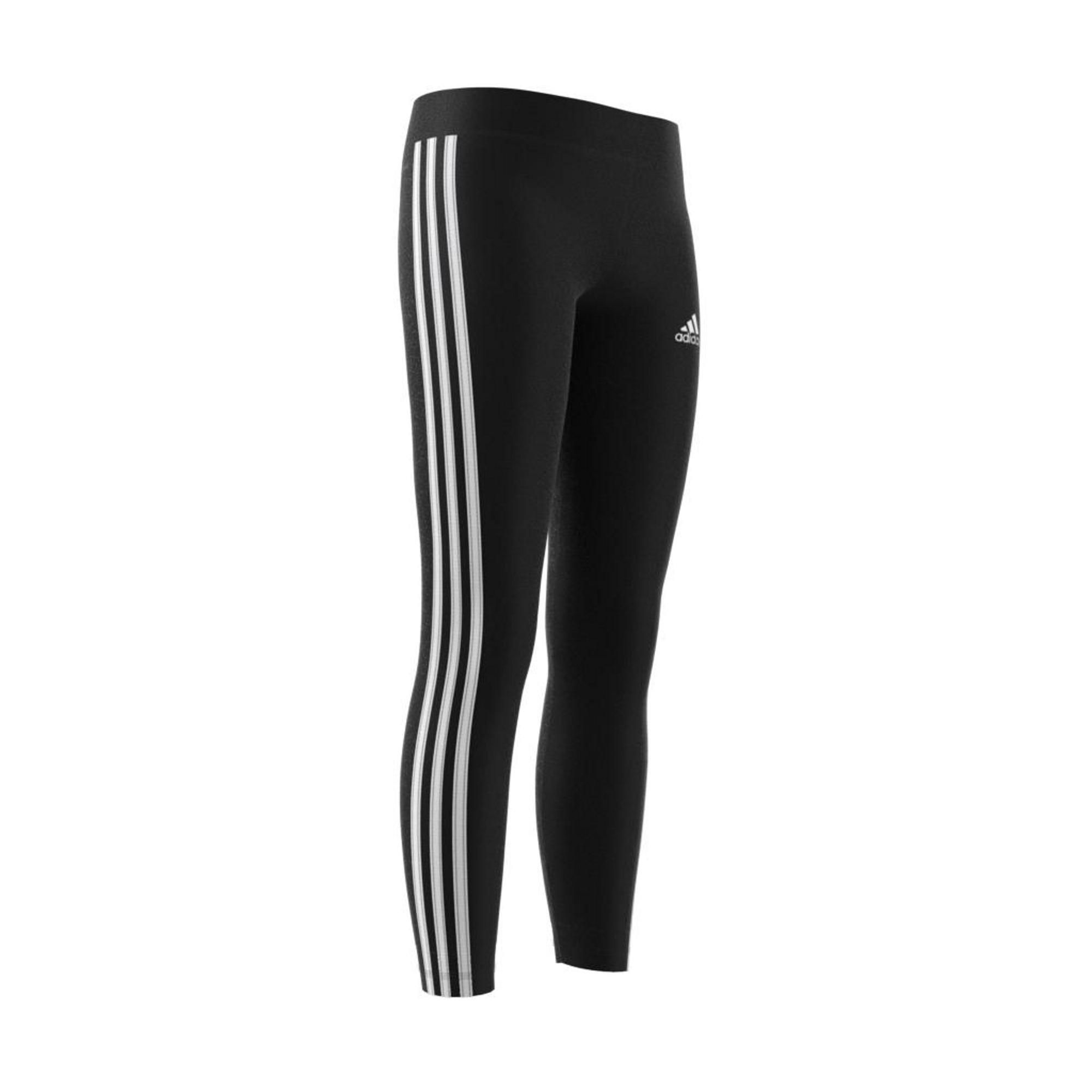 Kids Girls Training Equipment 3-Stripes Leggings, Black, A901_ONE, large image number 11