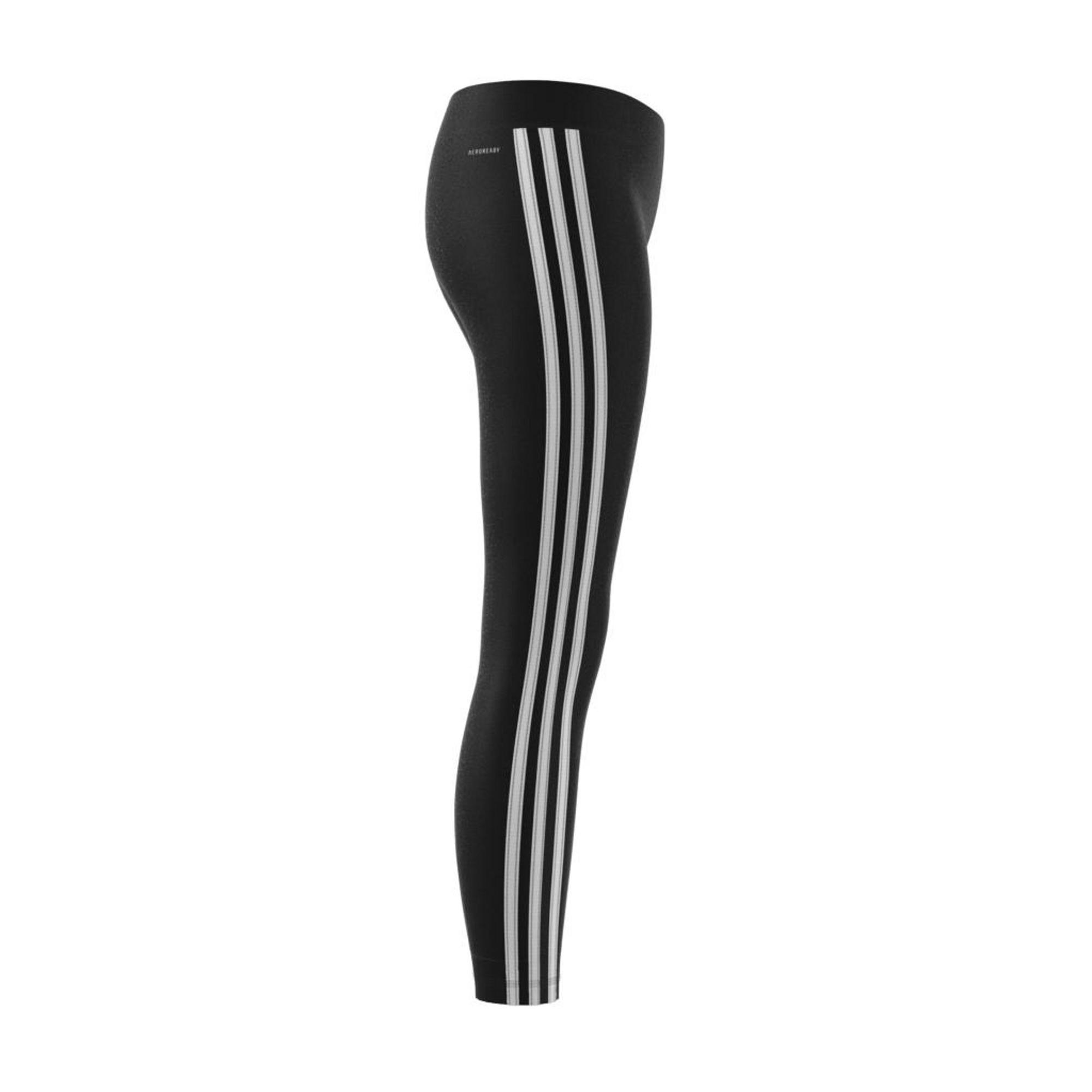 Kids Girls Training Equipment 3-Stripes Leggings, Black, A901_ONE, large image number 12