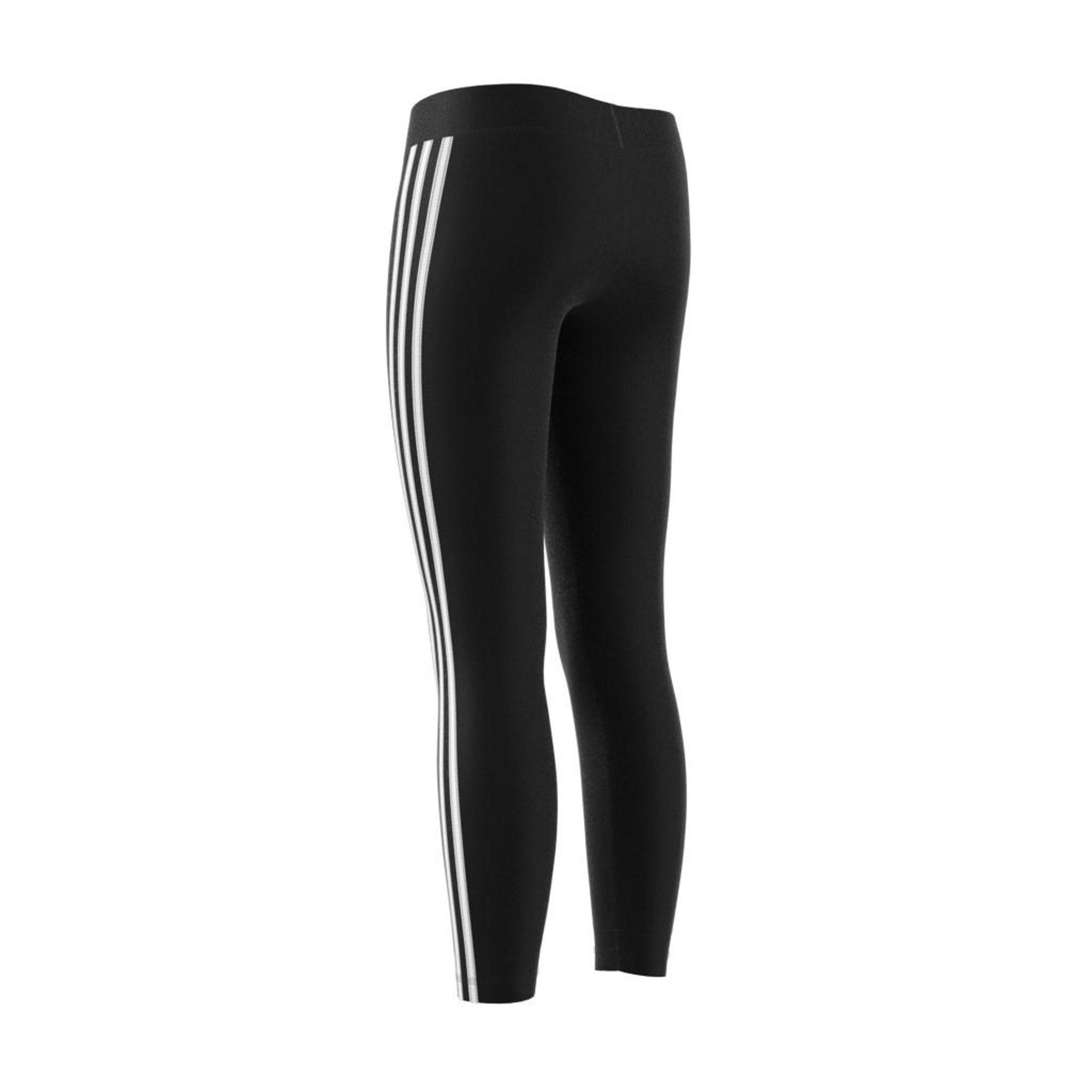 Kids Girls Training Equipment 3-Stripes Leggings, Black, A901_ONE, large image number 13