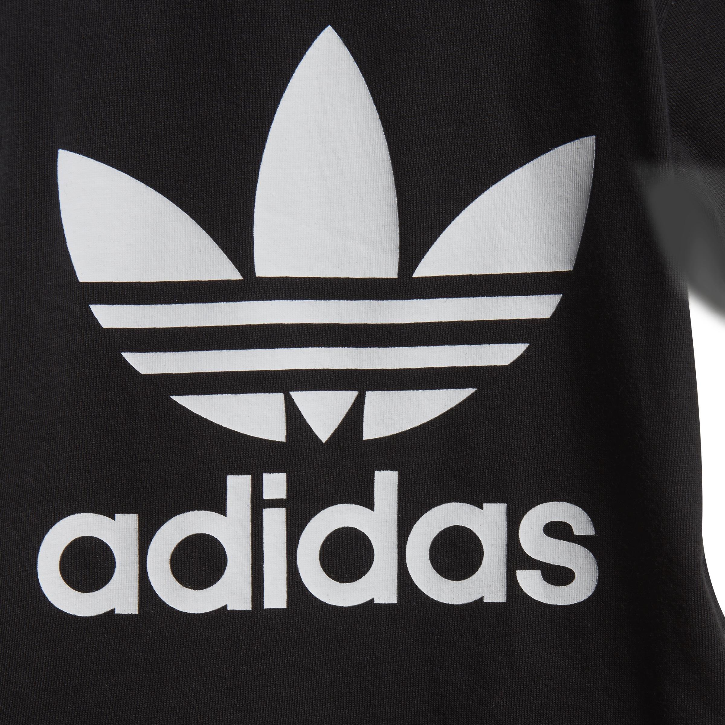 Unisex Kids Trefoil T-Shirt, Black, , large image number 4