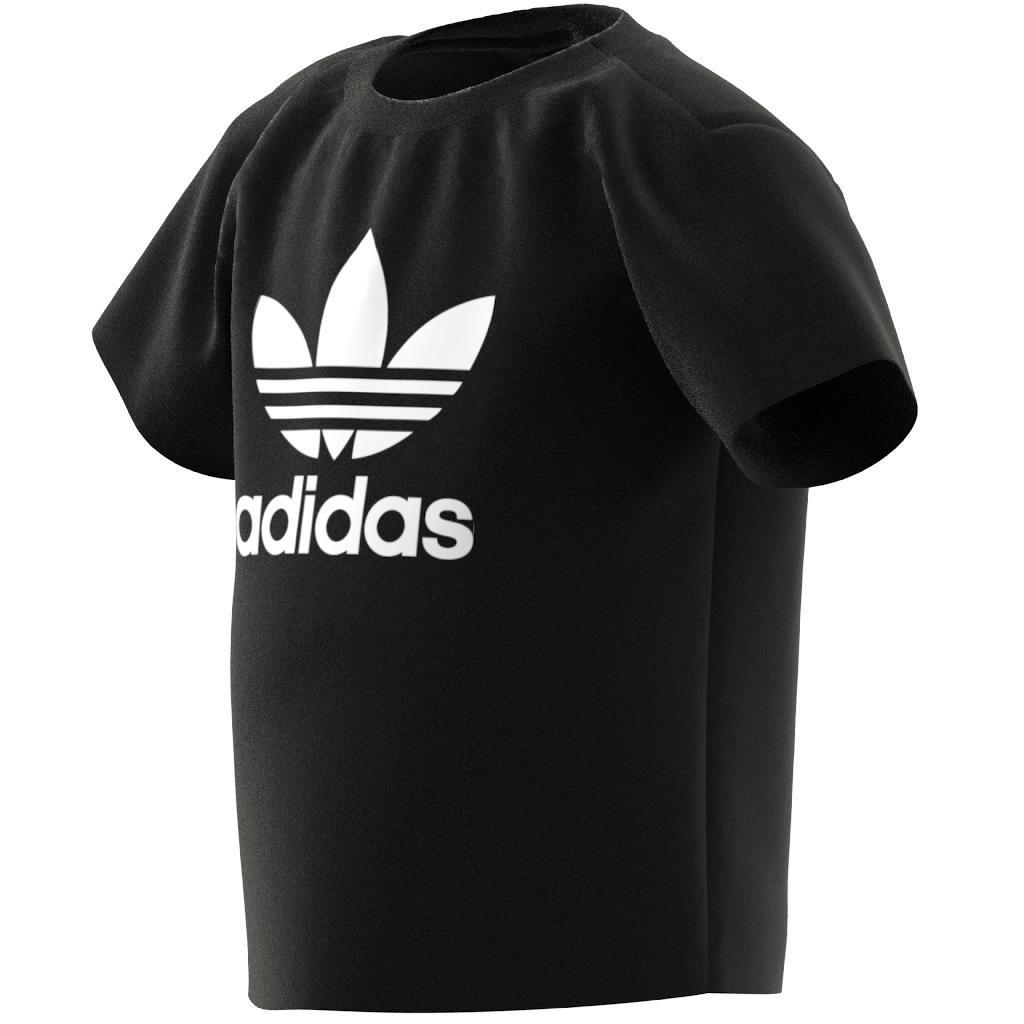 Unisex Kids Trefoil T-Shirt, Black, , large image number 9