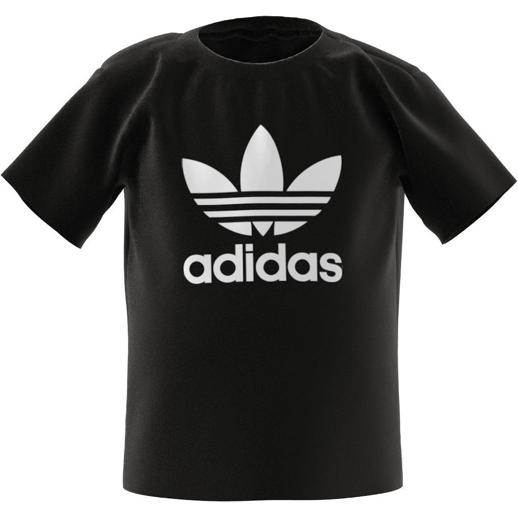 Unisex Kids Trefoil T-Shirt, Black, , large image number 10