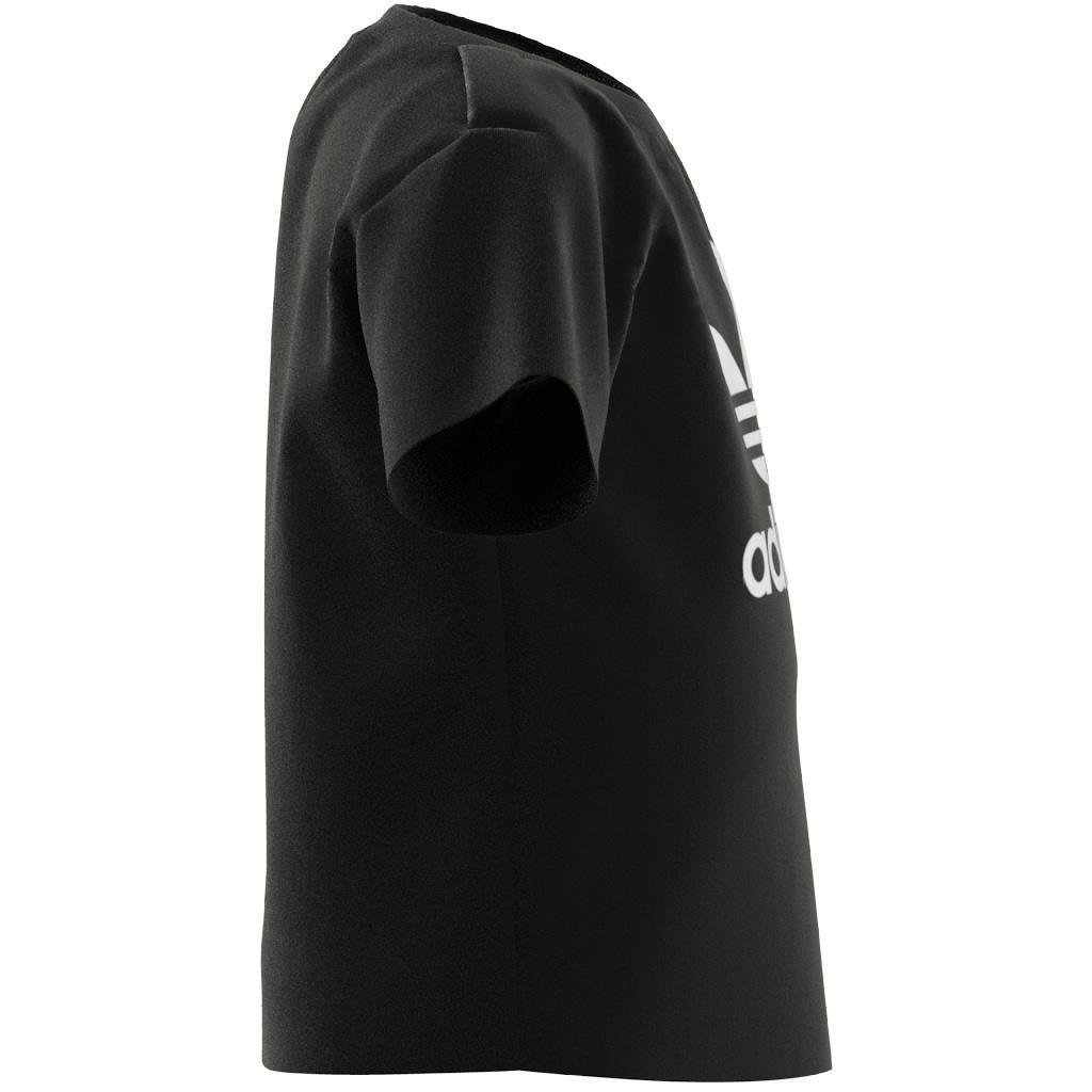 Unisex Kids Trefoil T-Shirt, Black, , large image number 11