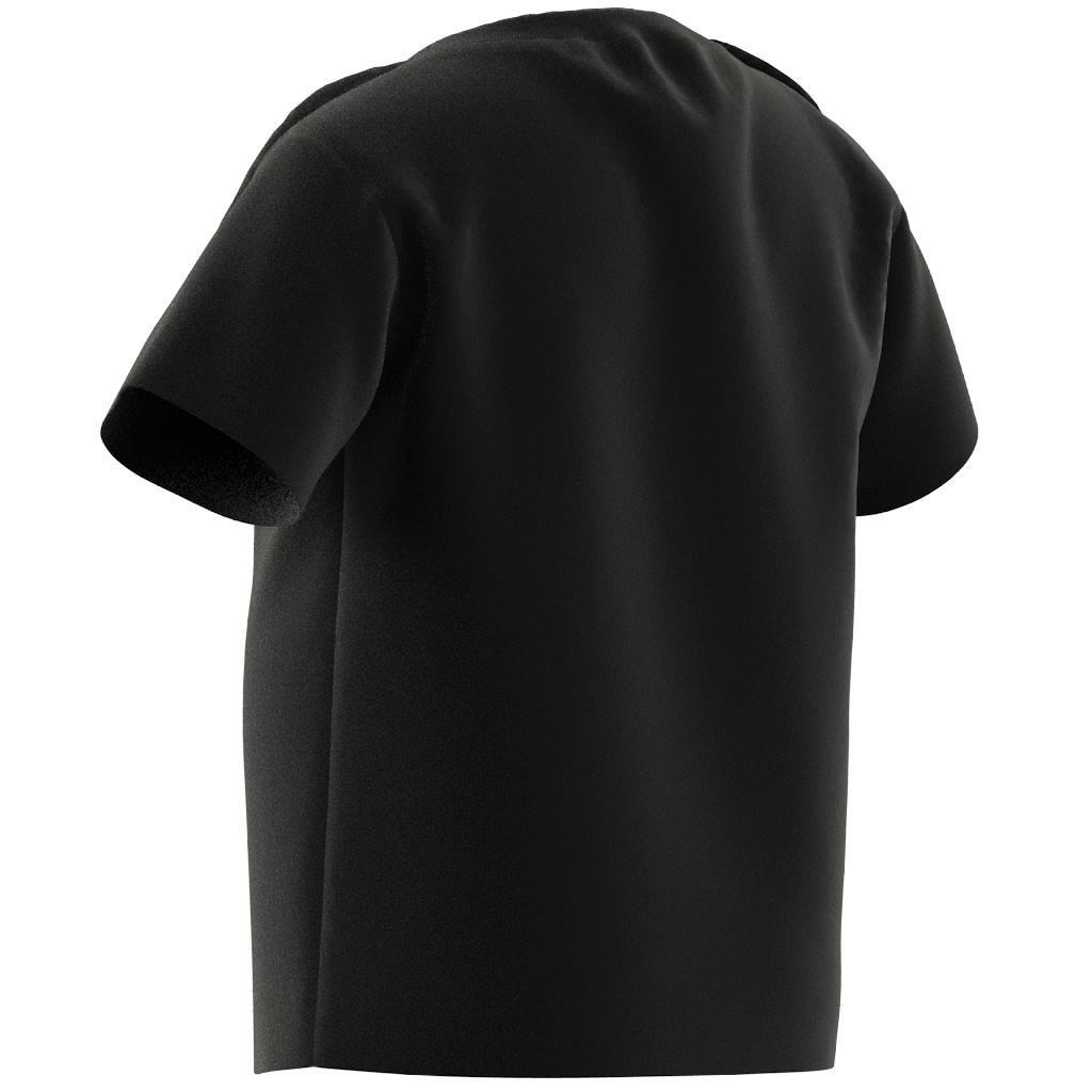 Unisex Kids Trefoil T-Shirt, Black, , large image number 13