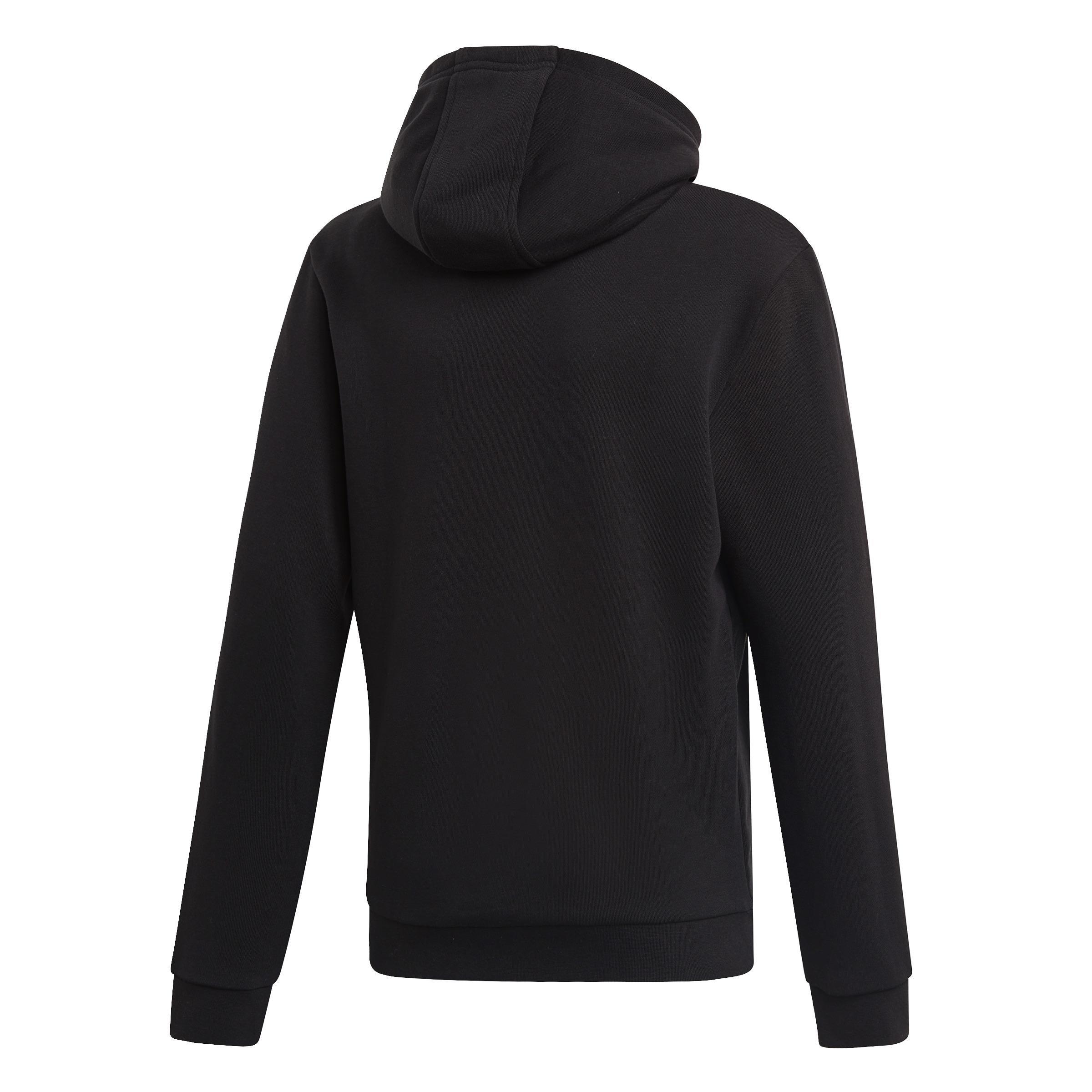 Unisex Kids Trefoil Hoodie, Black, A901_ONE, large image number 2