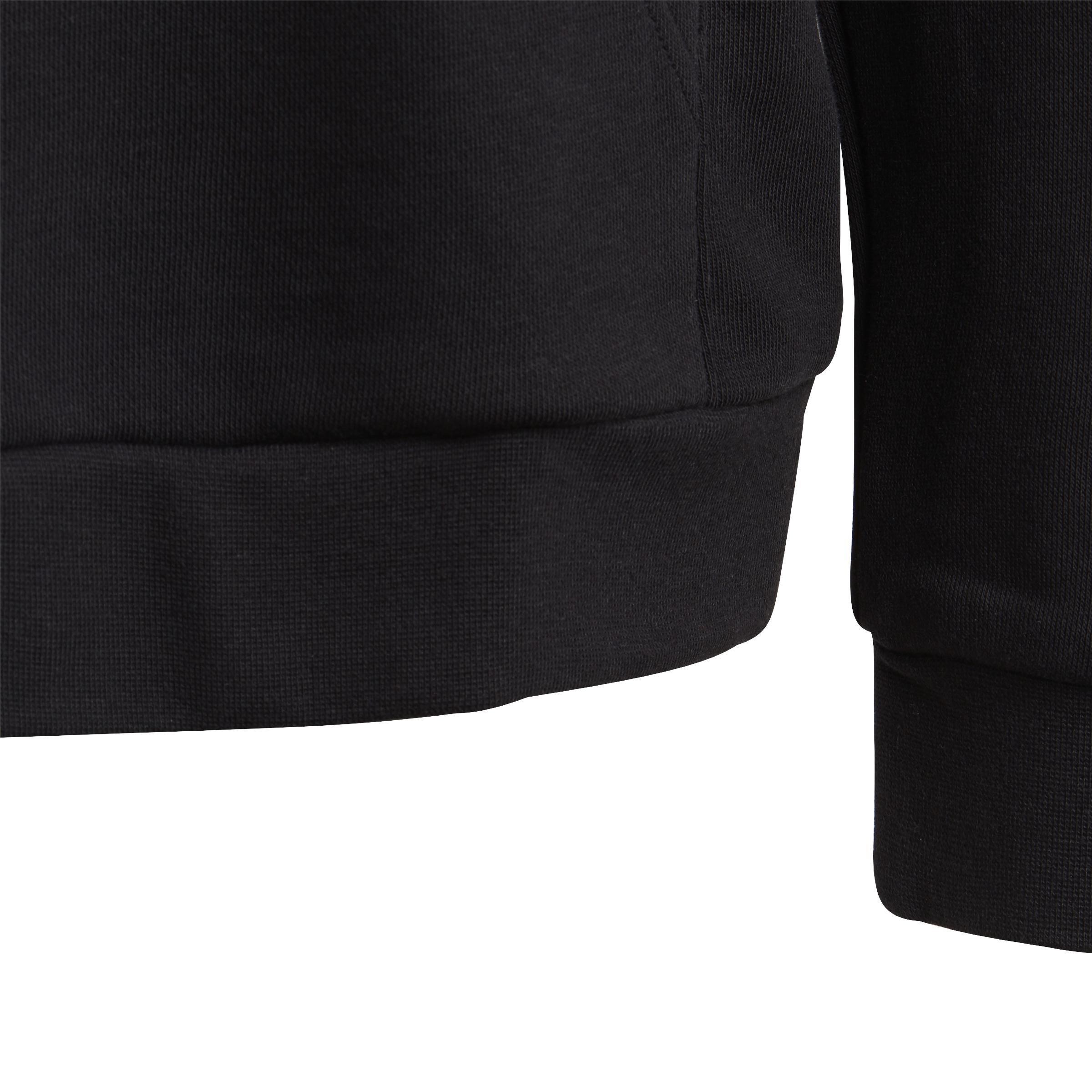 Unisex Kids Trefoil Hoodie, Black, A901_ONE, large image number 3