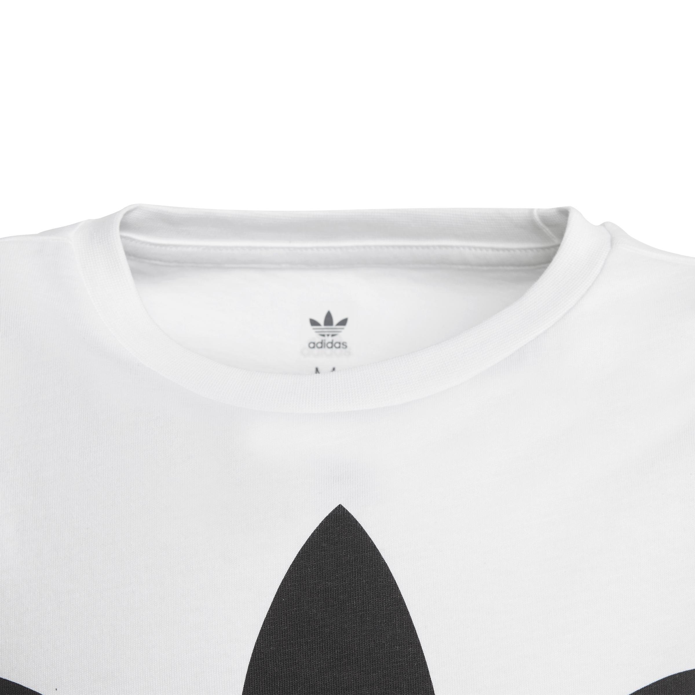 Unisex Kids Trefoil T-Shirt, White, A901_ONE, large image number 3