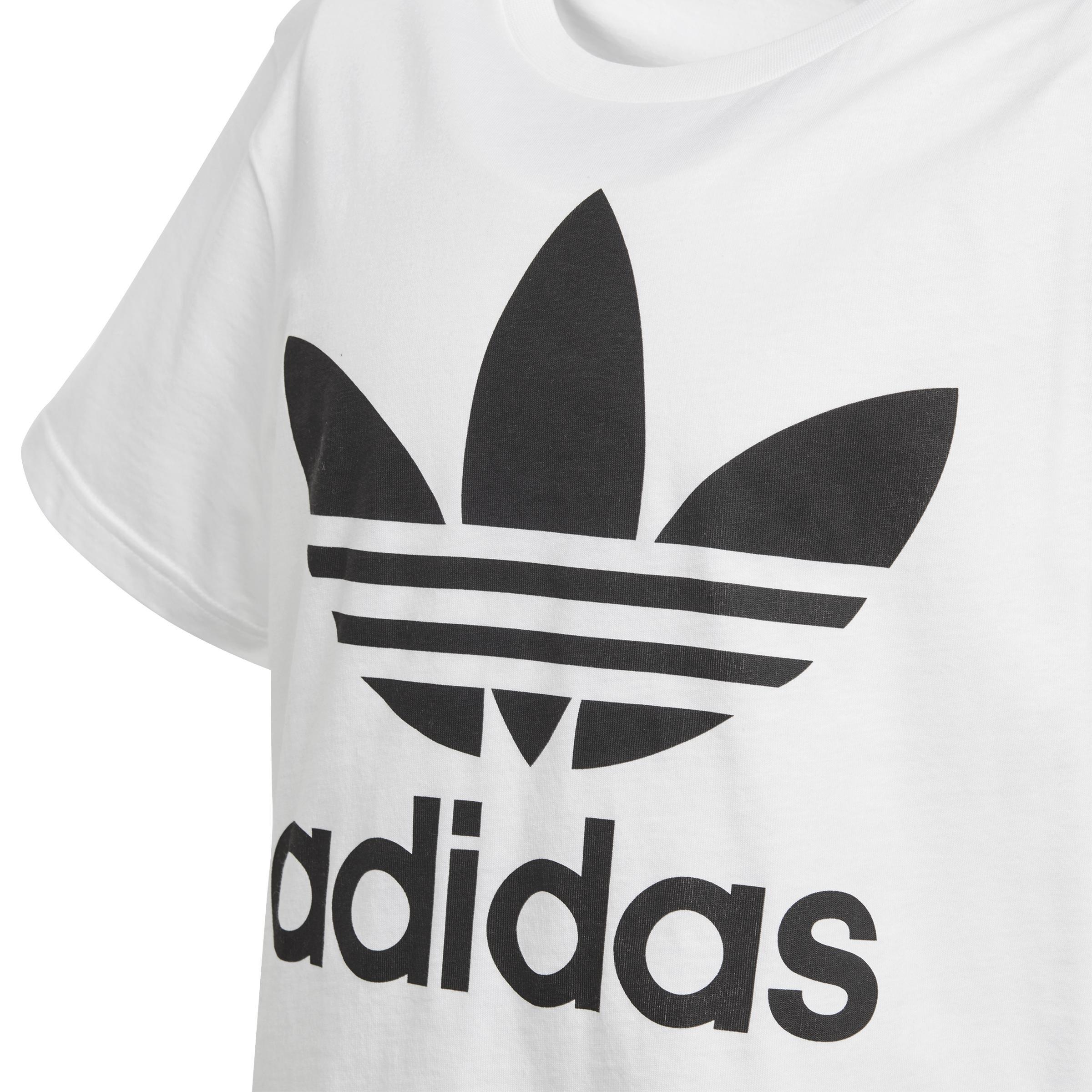 Unisex Kids Trefoil T-Shirt, White, A901_ONE, large image number 4
