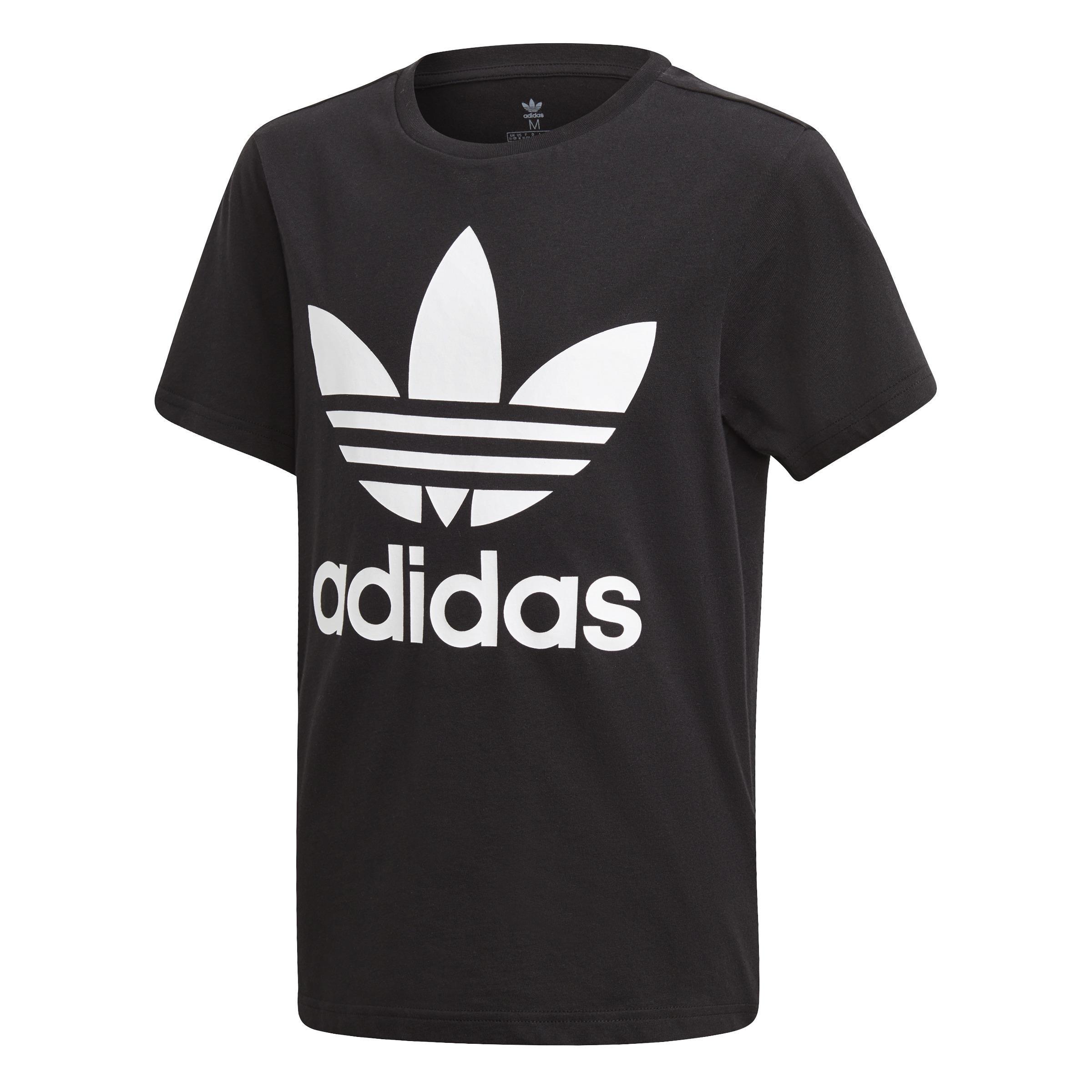 Unisex Trefoil T-Shirt, Black, A901_ONE, large image number 1