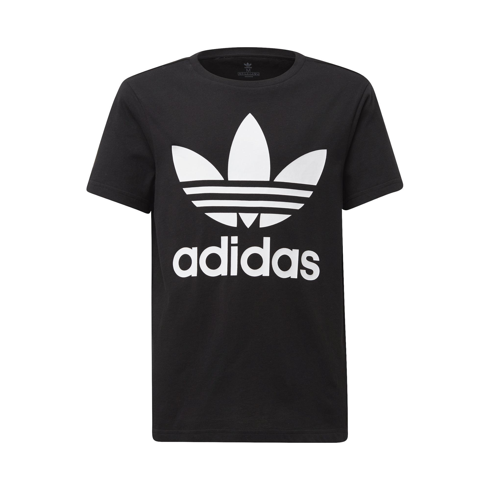 Unisex Trefoil T-Shirt, Black, A901_ONE, large image number 2