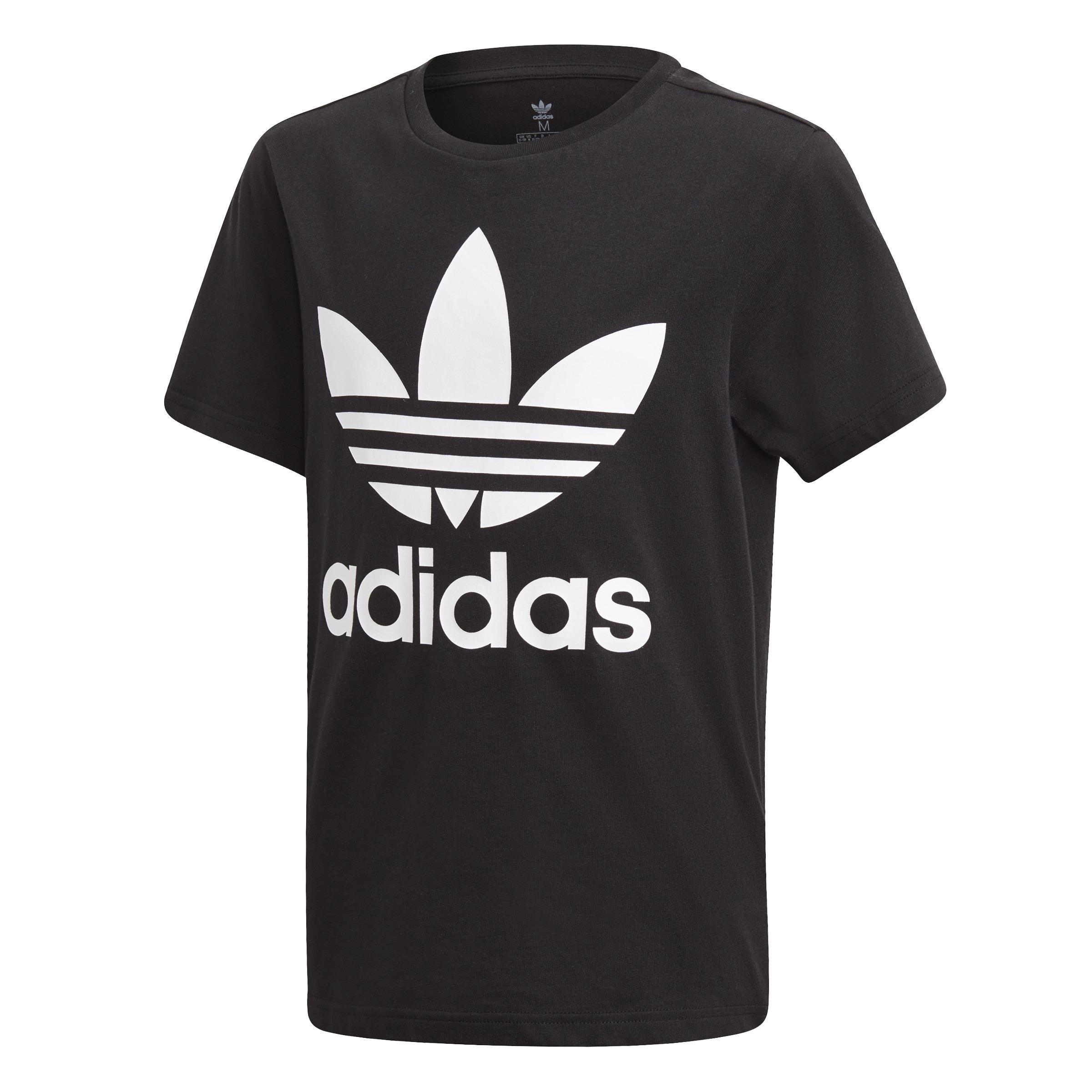 Unisex Trefoil T-Shirt, Black, A901_ONE, large image number 3