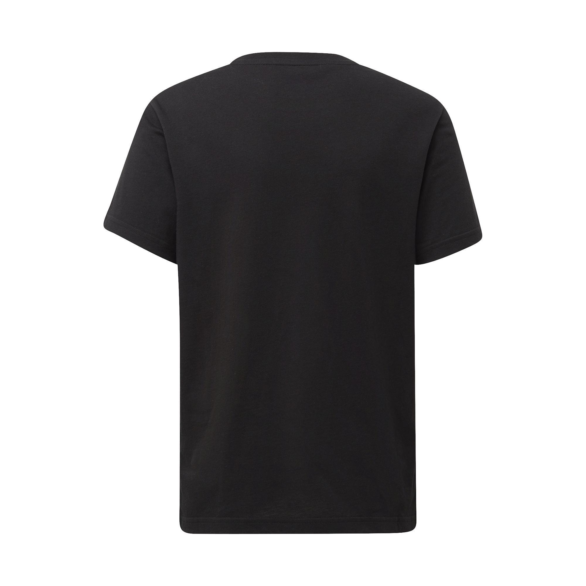 Unisex Trefoil T-Shirt, Black, A901_ONE, large image number 4