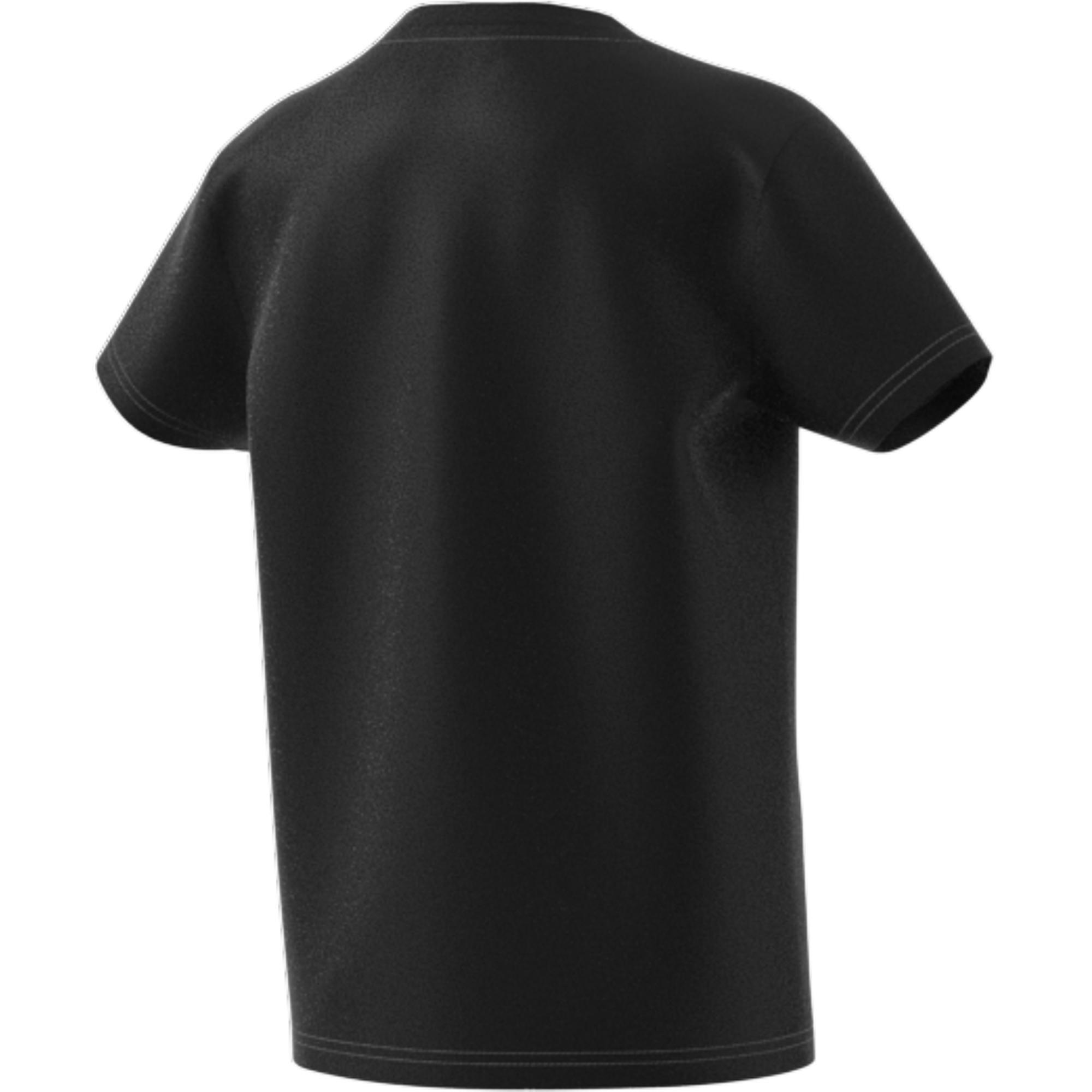 Unisex Kids Trefoil T-Shirt, Black, A901_ONE, large image number 6