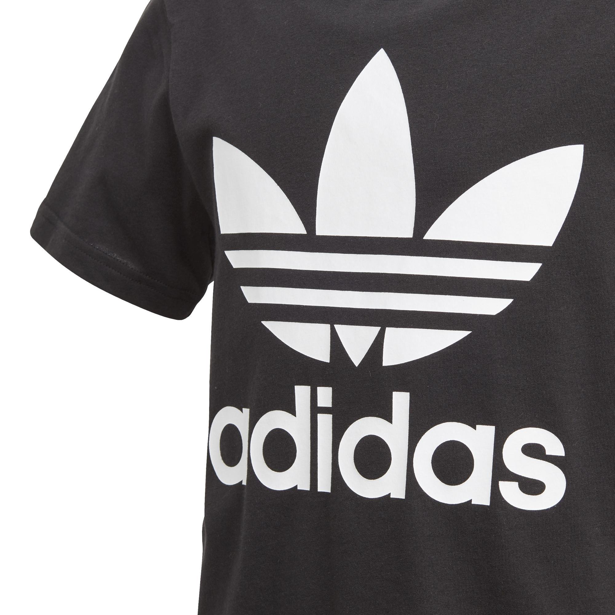 Unisex Trefoil T-Shirt, Black, A901_ONE, large image number 7