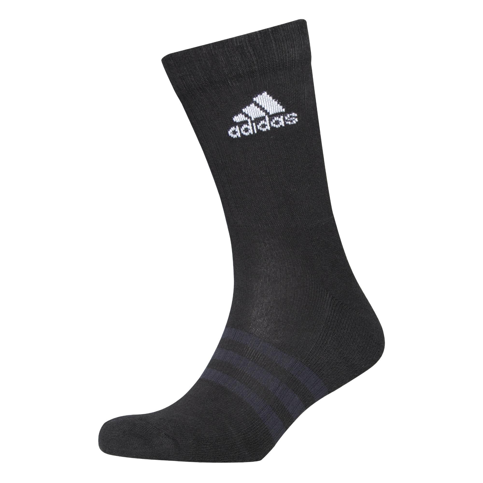 Unisex Cushioned Crew Socks, Grey, , large image number 3