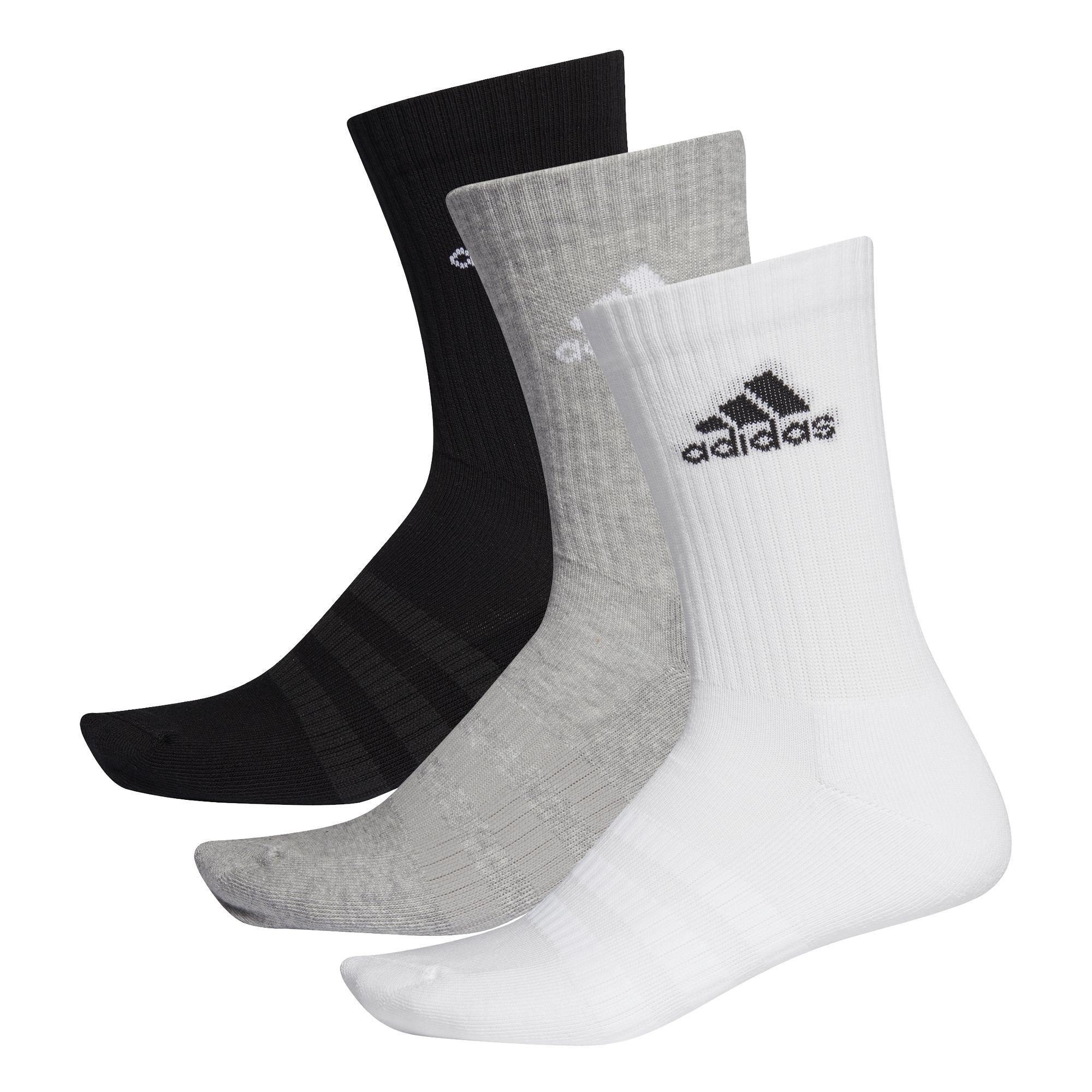 Unisex Cushioned Crew Socks, Grey, , large image number 6