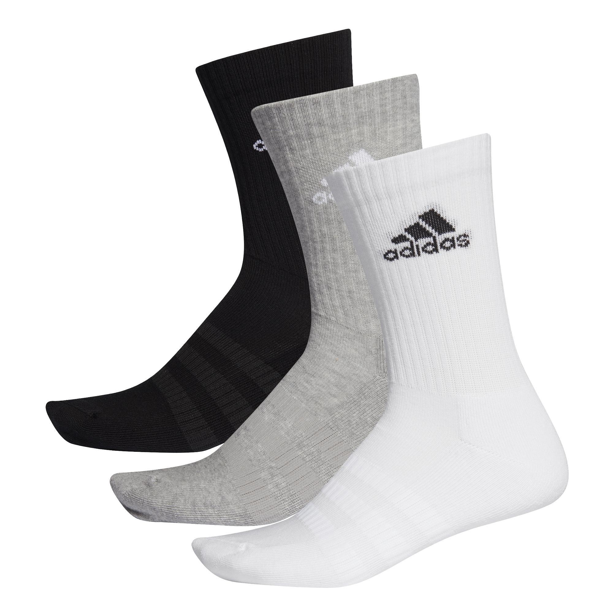Unisex Cushioned Crew Socks, Grey, , large image number 7