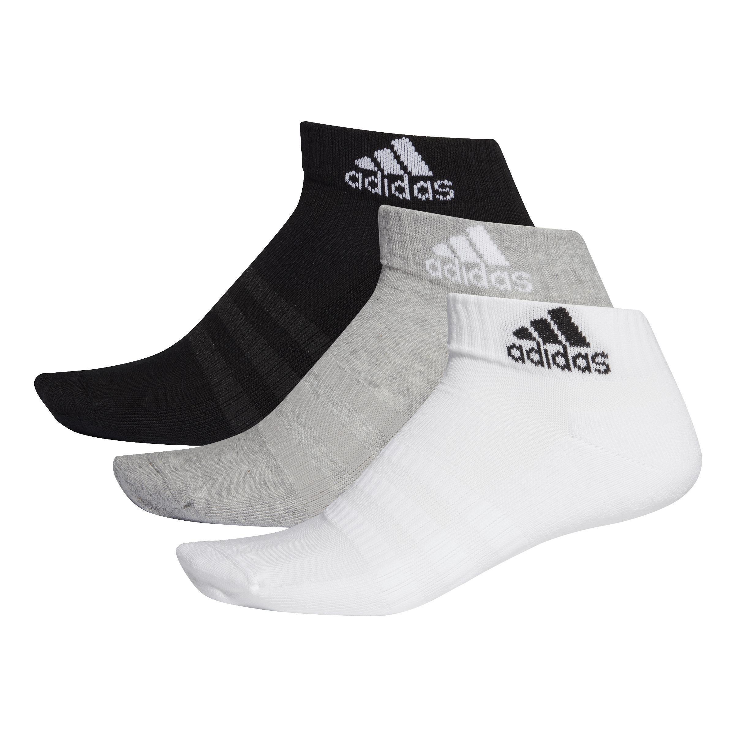 Unisex Cushioned Ankle Socks - 3 Pairs, Multicolour, A901_ONE, medium