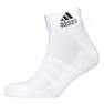 Unisex Cushioned Ankle Socks - 3 Pairs, Grey, A901_ONE, thumbnail image number 1