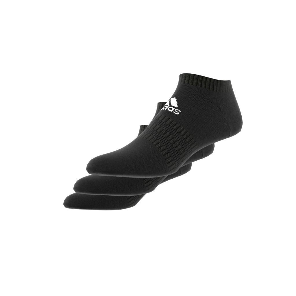 Unisex Cushioned Low-Cut Socks, Black, A901_ONE, large image number 4