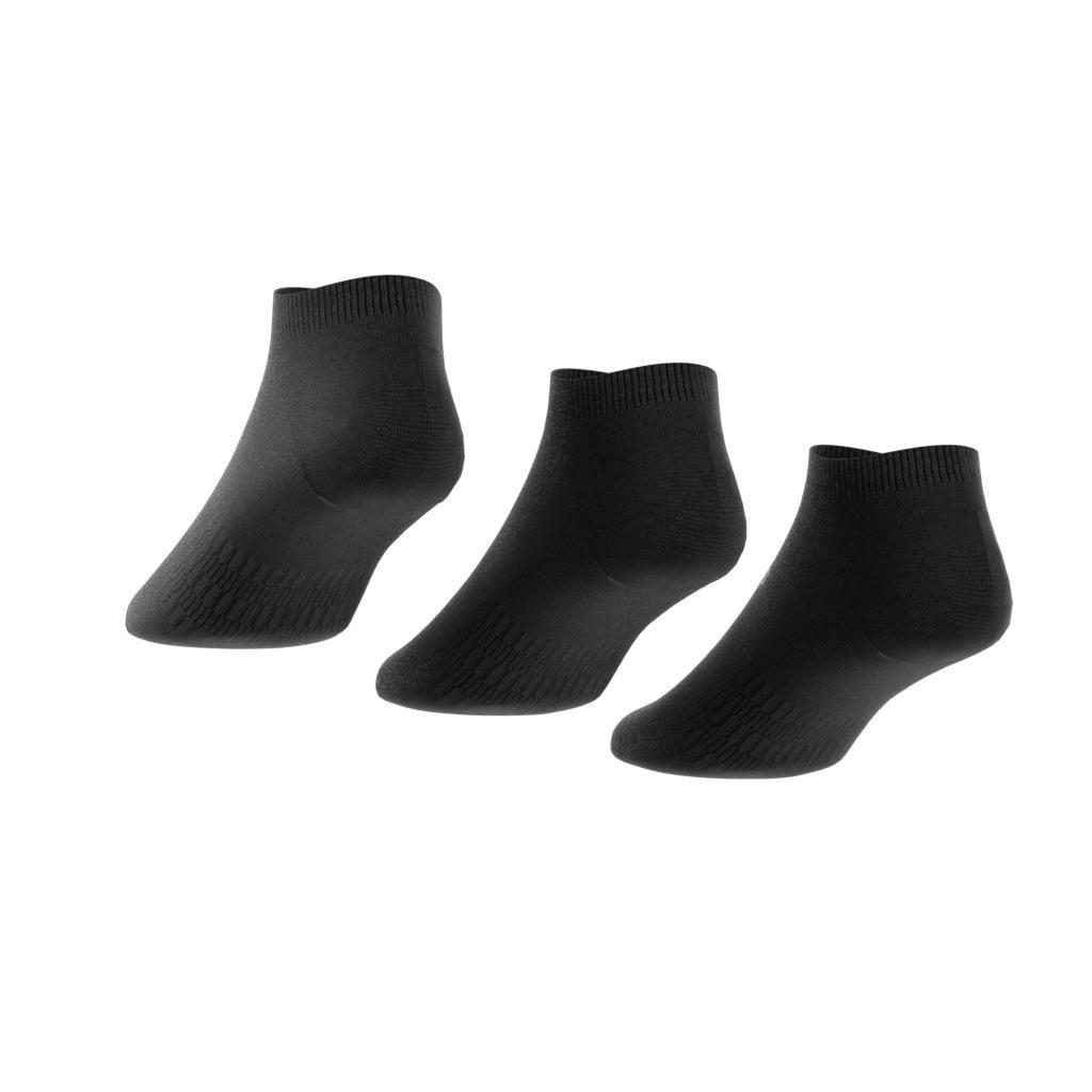 Unisex Low-Cut Socks 3 Pairs, Black, A901_ONE, large image number 0