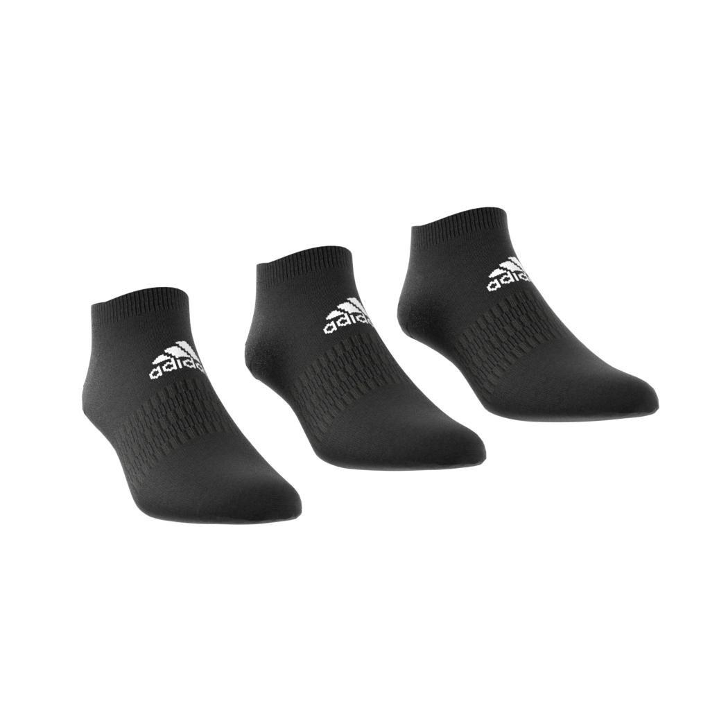 Unisex Low-Cut Socks 3 Pairs, Black, A901_ONE, large image number 1