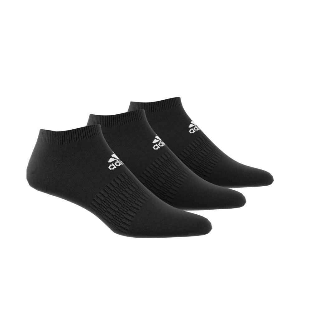 Unisex Low-Cut Socks 3 Pairs, Black, A901_ONE, large image number 2