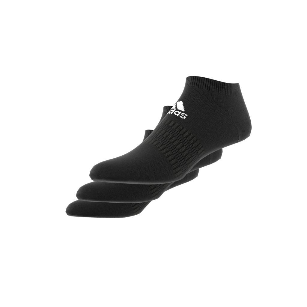 Unisex Low-Cut Socks 3 Pairs, Black, A901_ONE, large image number 3