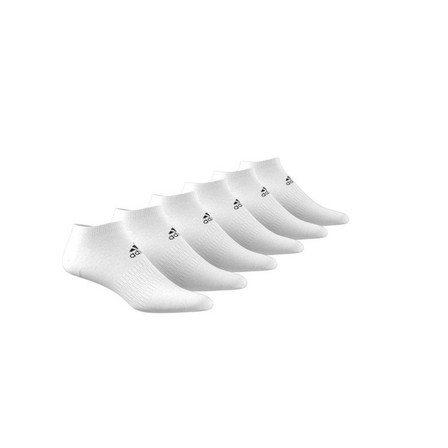 Unisex Low-Cut Socks 6 Pairs, White, A901_ONE, large image number 5
