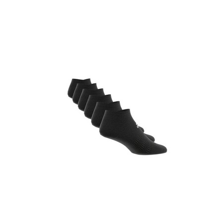 Unisex Low-Cut Socks 6 Pairs, Black, A901_ONE, large image number 3