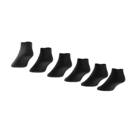 Unisex Low-Cut Socks 6 Pairs, Black, A901_ONE, large image number 6