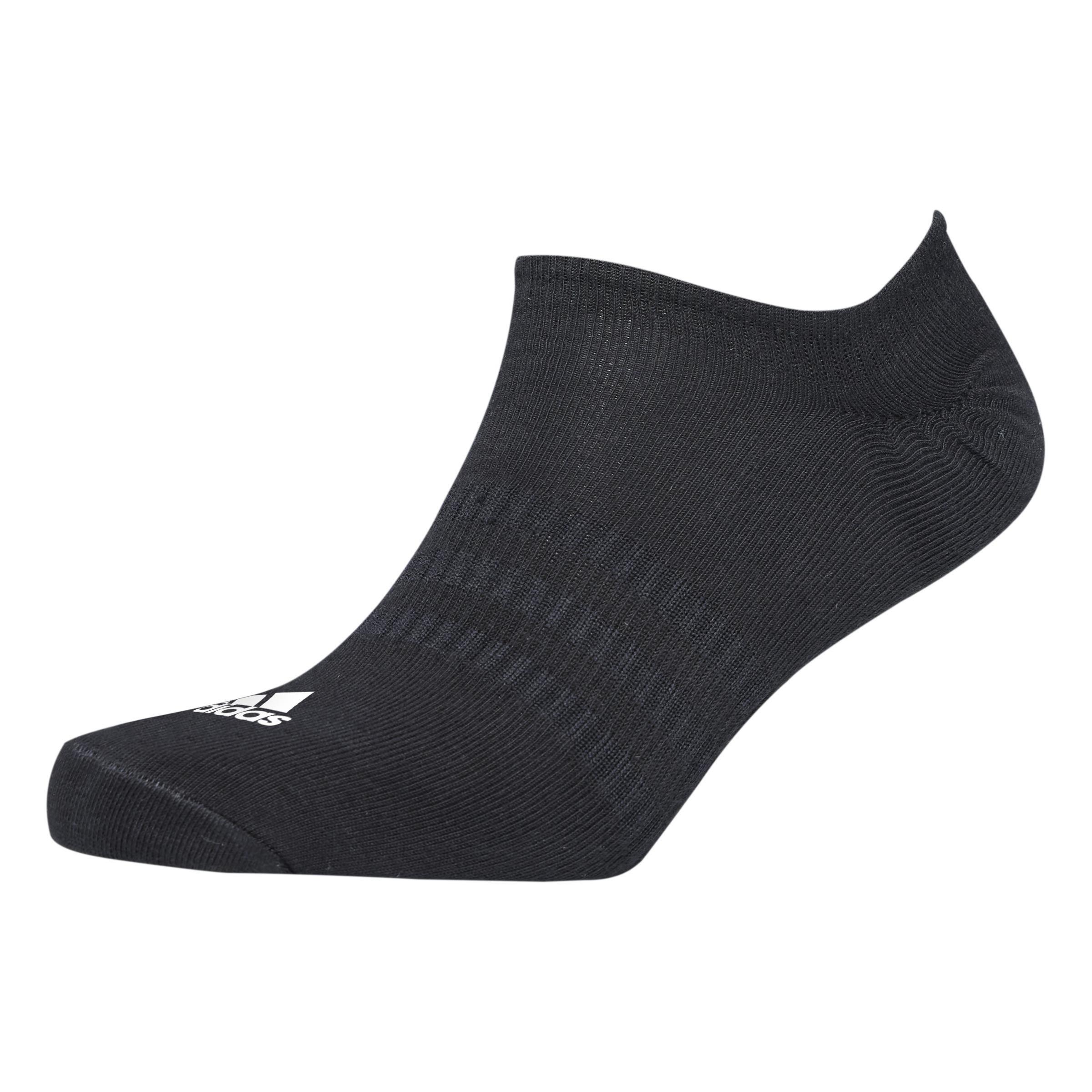 Unisex No-Show Socks 3 Pairs, Grey, A901_ONE, large image number 3