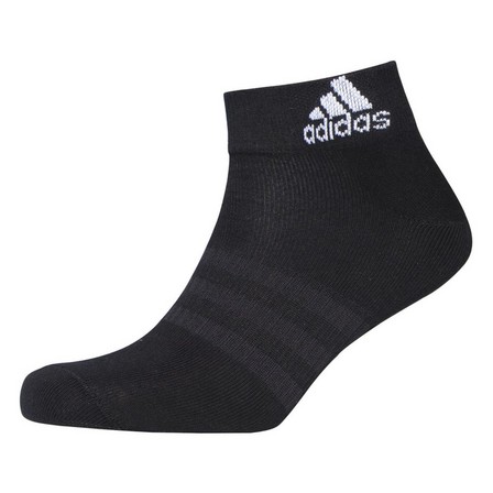 Unisex Ankle Socks 3 Pairs, Grey, A901_ONE, large image number 1